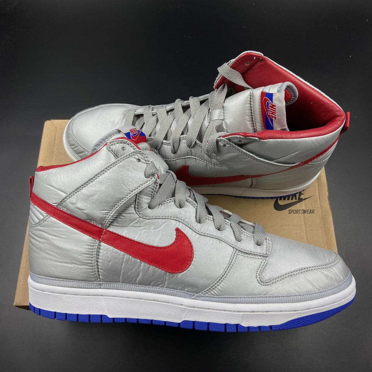 US12 Nike Dunk High Vandal Metallic Silver 2008 SneakerDenn