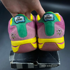 US8 Reebok Ice Cream Board Flip 1 Pink / Green / Yellow (2006)