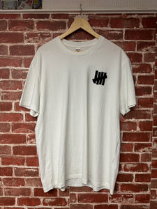Undefeated White Logo Tee