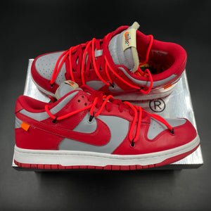 US10 Nike Dunk Low Off-White Varsity Red (2019)