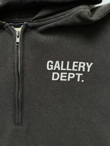 Gallery Department Half Zip Hoodie Charcoal (X-LARGE)