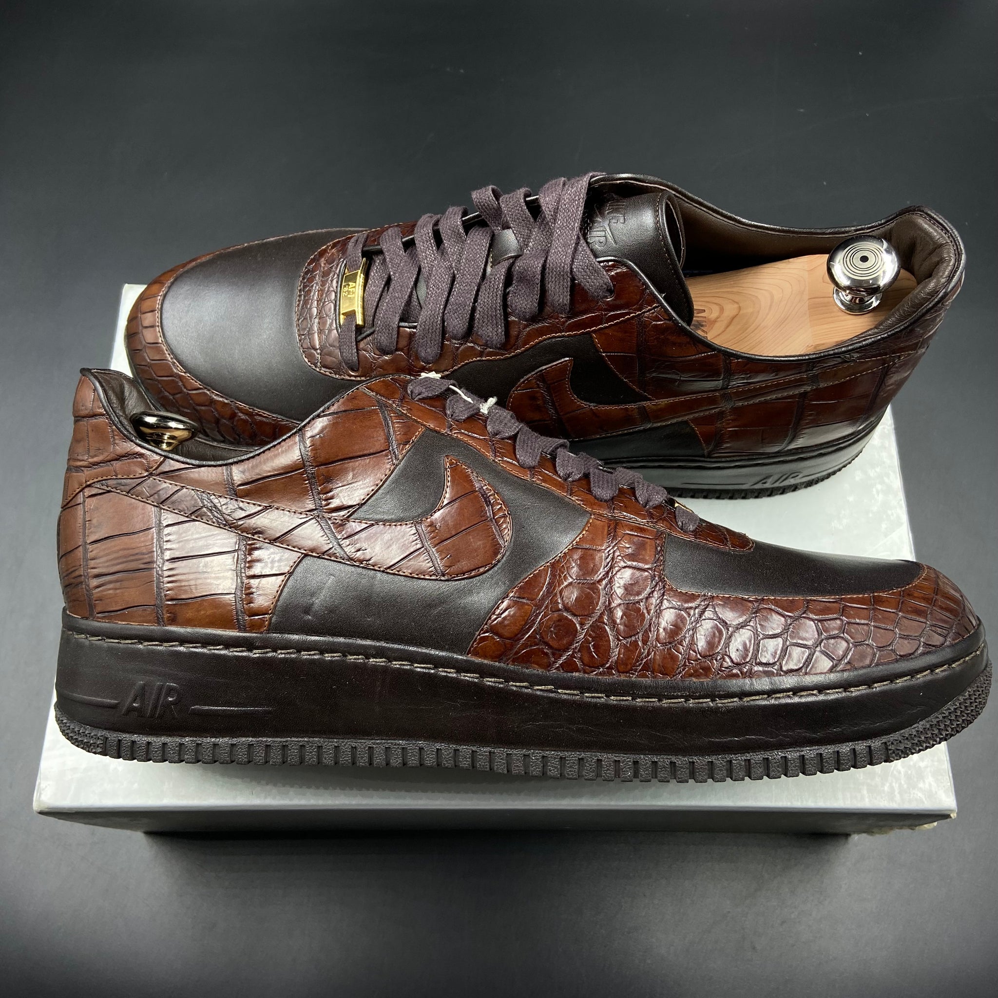 US13 Nike Air Force 1 LUX Crocodile 2007 SneakerDenn