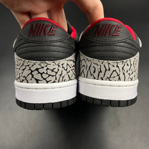 US8 Nike Dunk Low iD Supreme Black Cement (2013)