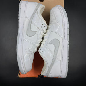 US11.5 Nike Dunk Low Pro Patent White Neutral Grey (2002)