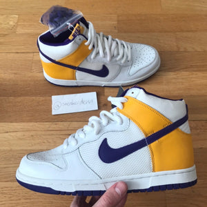 US8.5 Nike Dunk High LA Lakers (2004)